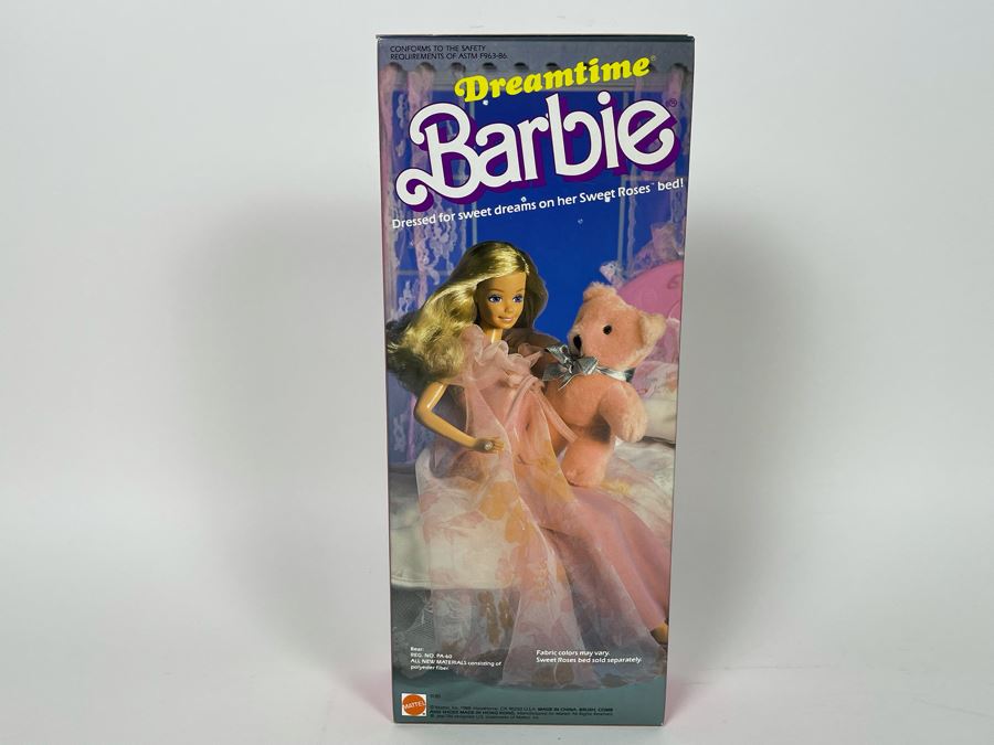 Dreamtime Barbie With Pink Bear New In Box Doll Mattel 1988 [Photo 5]