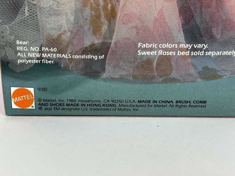 Dreamtime Barbie With Pink Bear New In Box Doll Mattel 1988 [Photo 7]