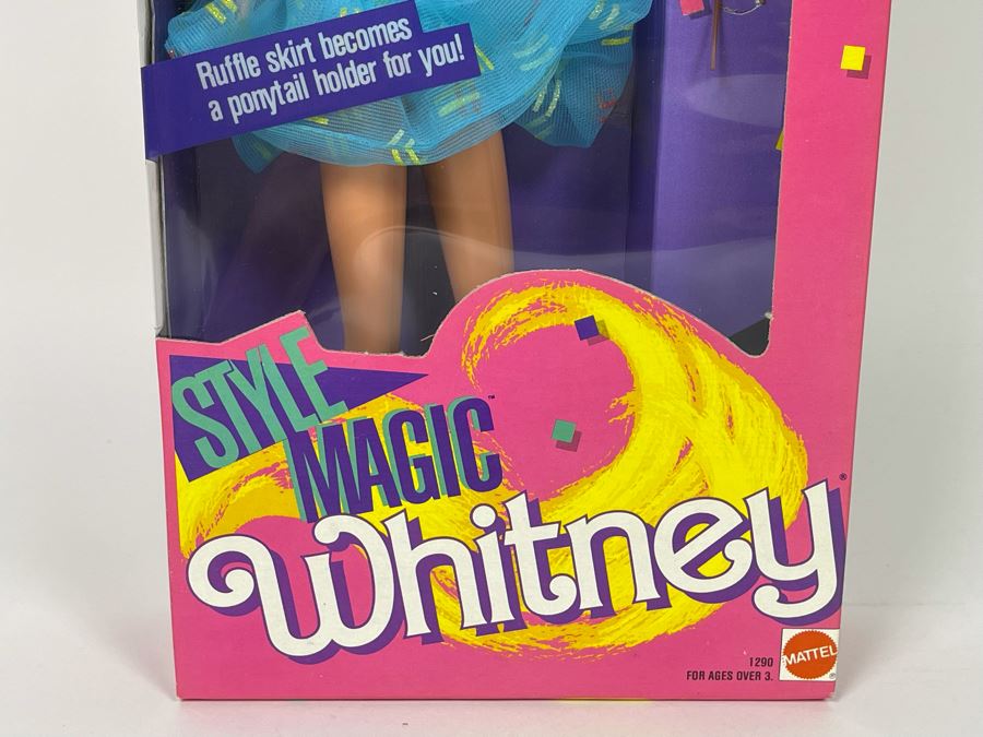 Style Magic Whitney WondraCurl Hair Barbie New In Box Doll Mattel 1988 [Photo 4]