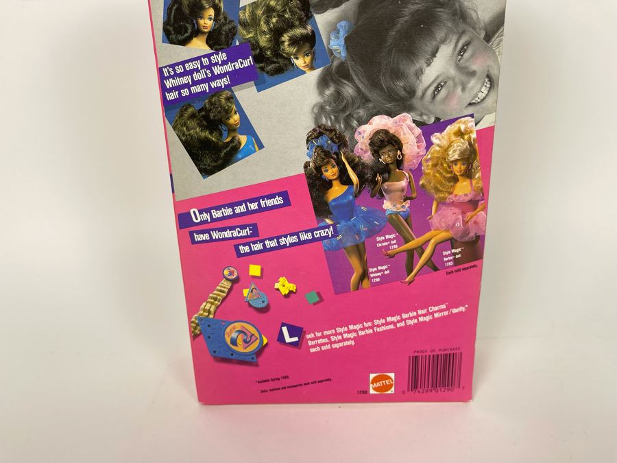 Style Magic Whitney WondraCurl Hair Barbie New In Box Doll Mattel 1988 [Photo 9]
