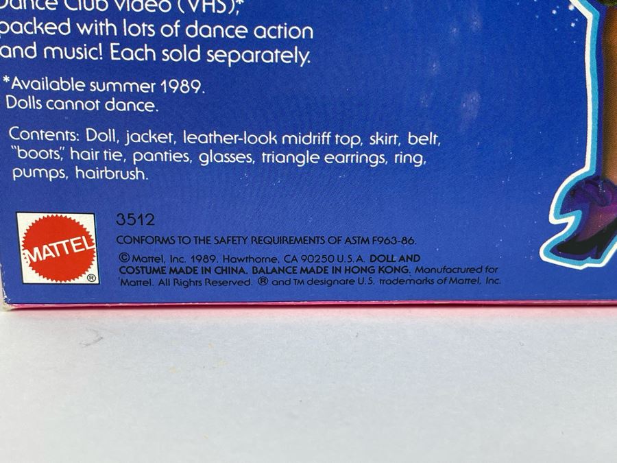 Kayla Dance Club Barbie New In Box Doll Mattel 1989 [Photo 5]