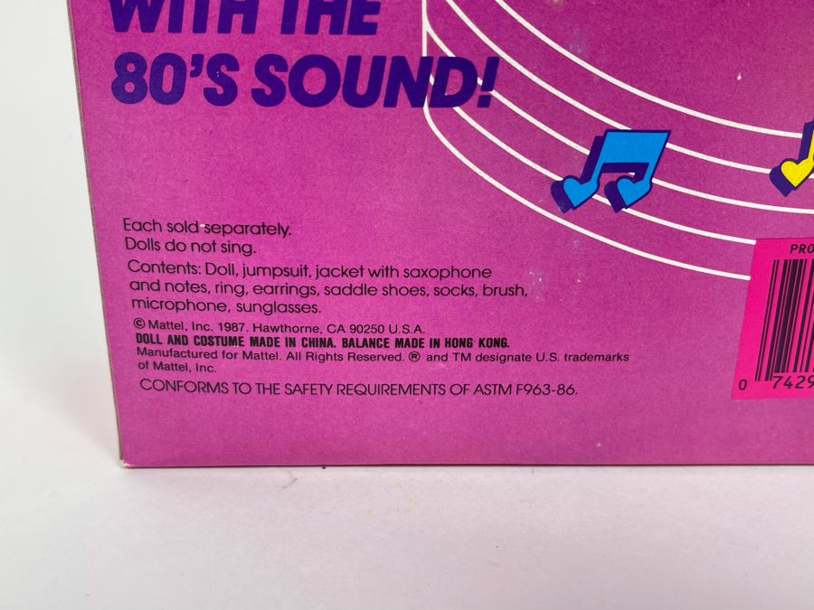 Bopsy Barbie Sensations New In Box Doll Mattel 1987 [Photo 5]