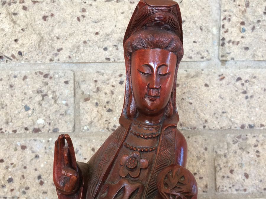 Carved Wood Kwan Yin [Photo 3]