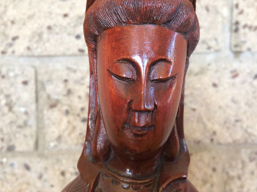 Carved Wood Kwan Yin [Photo 4]