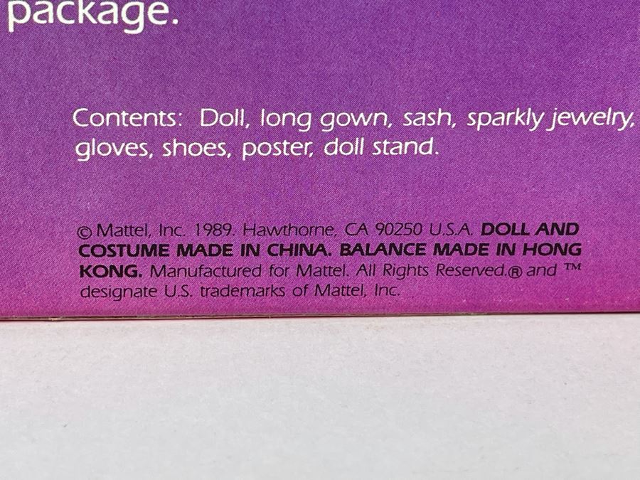 Special Edition Unicef Barbie New In Box Doll Mattel 1989 [Photo 6]