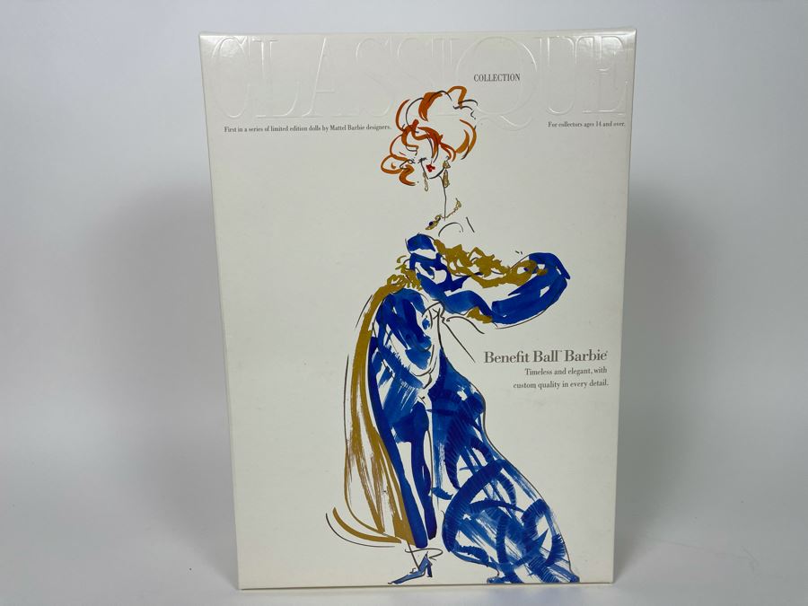 First In Series Of Limited Edition Dolls - Benefit Ball Barbie Doll By Carol Spencer New In Box Mattel 1992 [Photo 2]