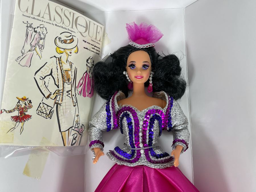 Second In Series Of Limited Edition Dolls - Opening Night Barbie Doll By Janet Goldblatt New In Box Mattel 1993 [Photo 6]