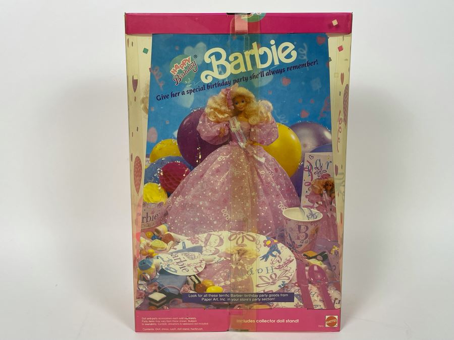 Happy Birthday Barbie New In Box Doll Mattel 1990 [Photo 5]