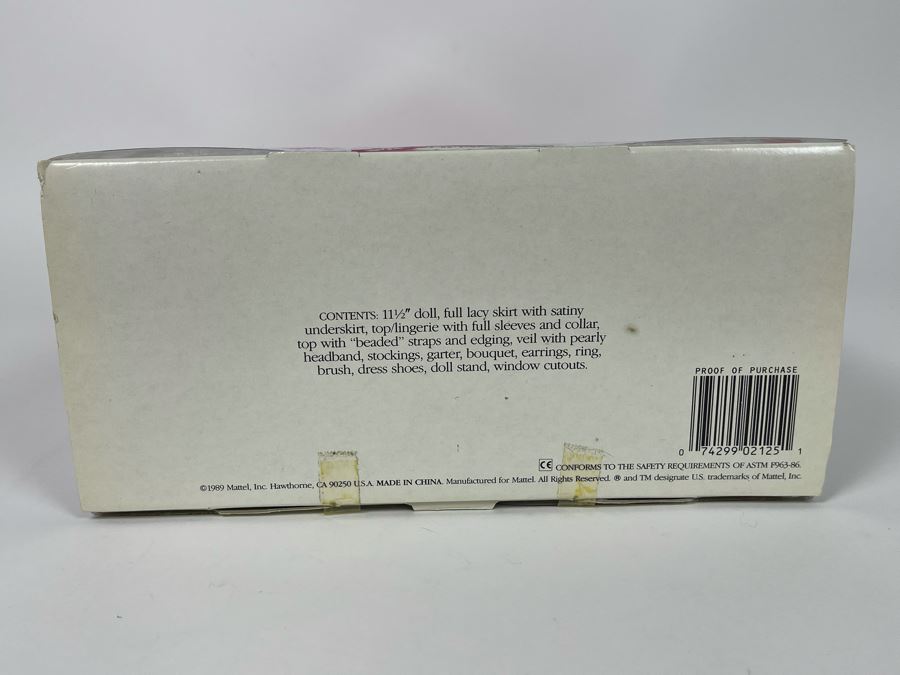 Wedding Fantasy Barbie New In Box Doll Mattel 1989 [Photo 7]