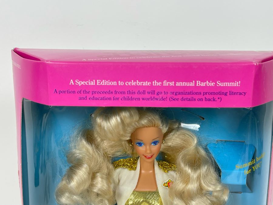 Special Edition To Celebrate First Annual Barbie Summit Barbie New In Box Doll Mattel 1990 [Photo 5]