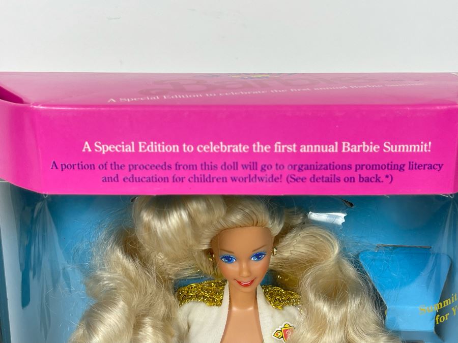 Special Edition To Celebrate First Annual Barbie Summit Barbie New In Box Doll Mattel 1990 [Photo 4]