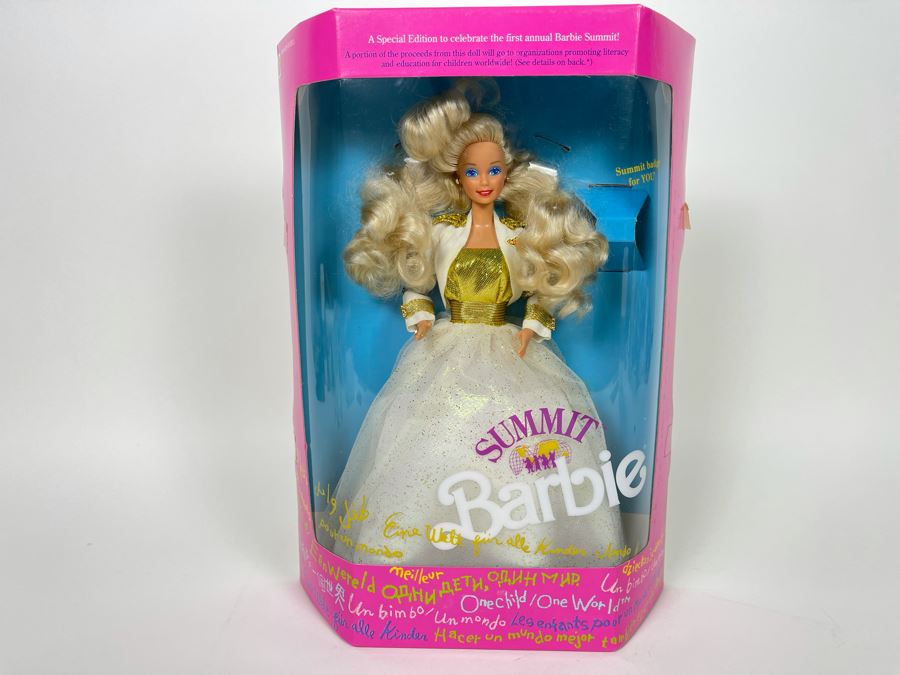Special Edition To Celebrate First Annual Barbie Summit Barbie New In Box Doll Mattel 1990