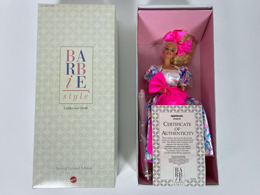 Special Limited Edition Barbie Style Collector Doll New In Box Mattel 1990