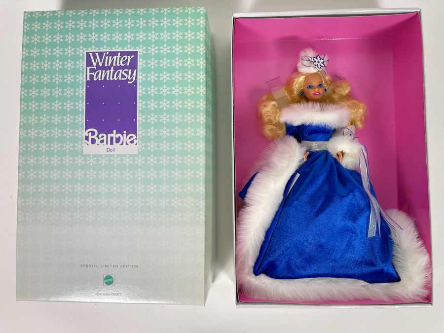 Special Limited Edition Barbie Winter Fantasy Doll New In Box Mattel 1990 [Photo 1]