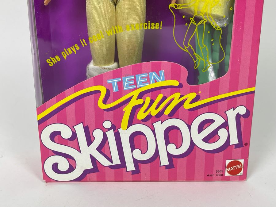 Teen Fun Skipper Workout Teen Barbie Doll New In Box Mattel 1987 [Photo 4]