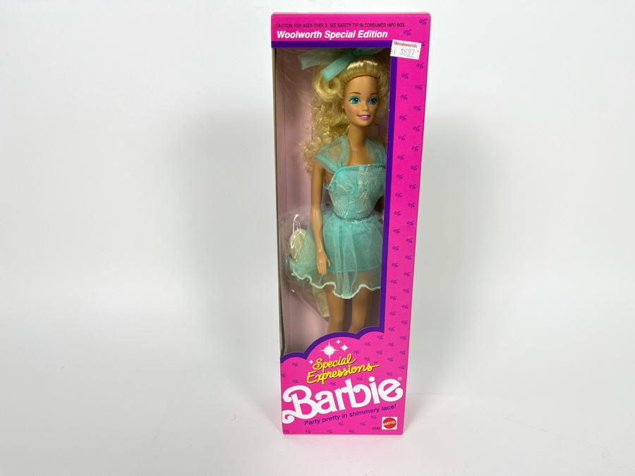 Special Expressions Barbie Doll Woolworth Special Edition New In Box Mattel 1991 [Photo 1]