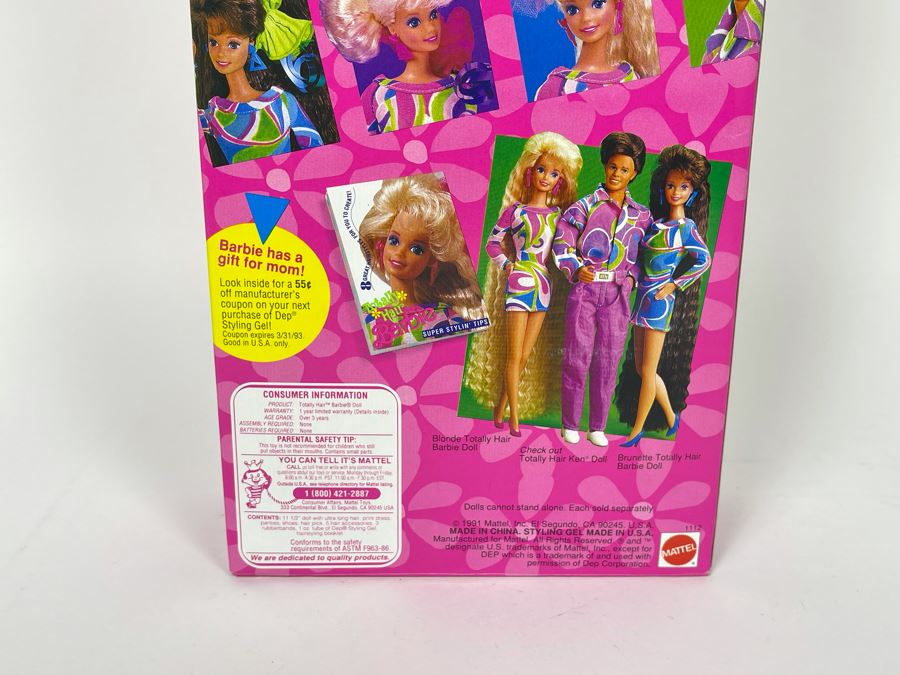 Totally Hair Blonde Barbie Doll New In Box Mattel 1991 [Photo 8]