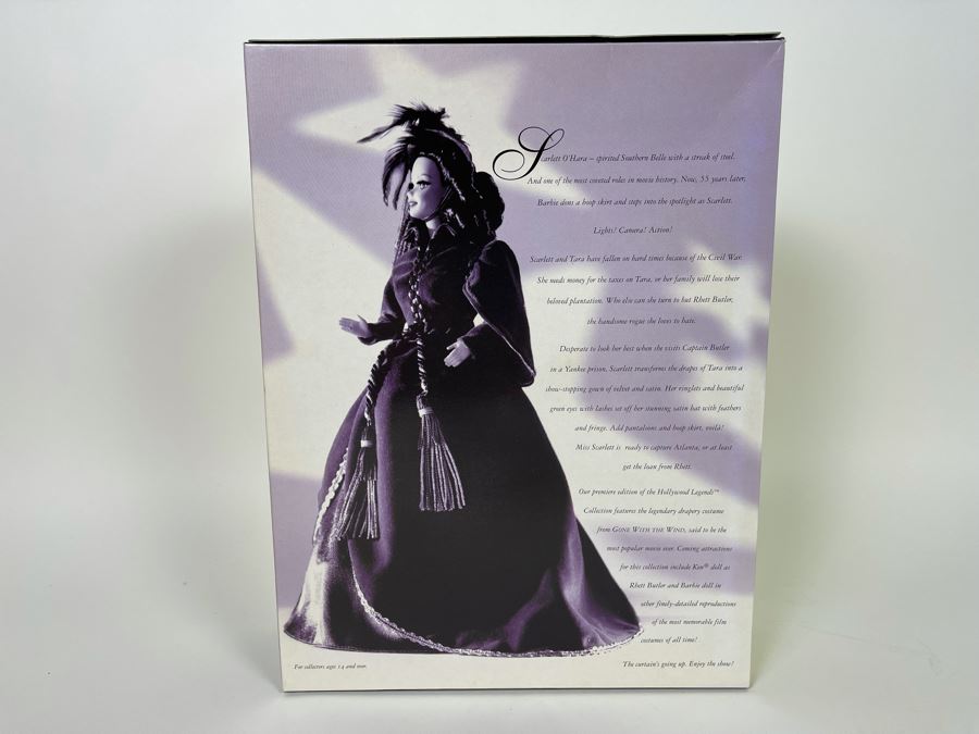 Hollywood Legends Collection Scarlett O'Hara Gone With The Wind Barbie Doll New In Box Mattel 1994 [Photo 7]