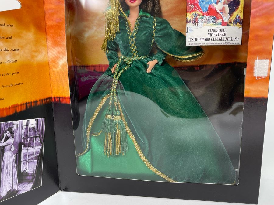Hollywood Legends Collection Scarlett O'Hara Gone With The Wind Barbie Doll New In Box Mattel 1994 [Photo 6]