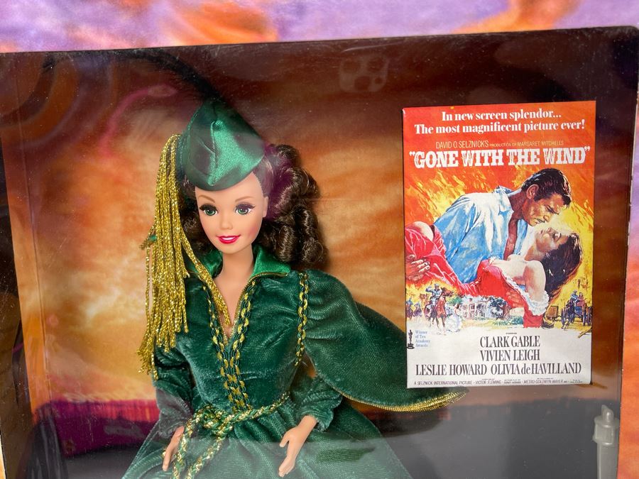 Hollywood Legends Collection Scarlett O'Hara Gone With The Wind Barbie Doll New In Box Mattel 1994 [Photo 4]