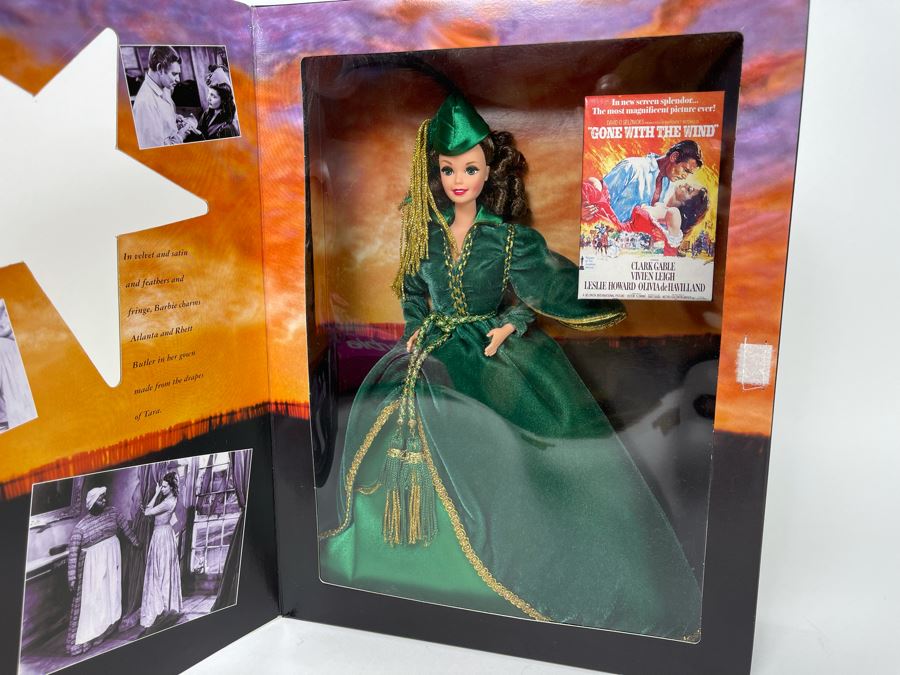 Hollywood Legends Collection Scarlett O'Hara Gone With The Wind Barbie Doll New In Box Mattel 1994 [Photo 3]