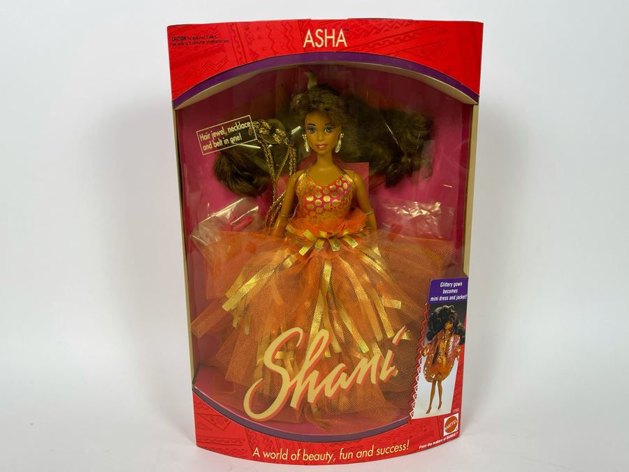 Asha Shani Barbie Doll New In Box Mattel 1991