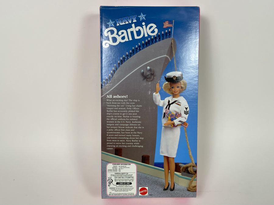 Stars 'N Stripes Second Edition Navy Barbie New In Box Doll Mattel 1990 [Photo 4]