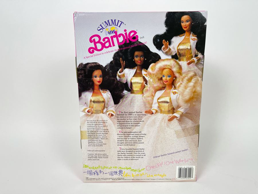 Special Edition To Celebrate First Annual Barbie Summit Barbie New In Box Doll Mattel 1990 [Photo 4]
