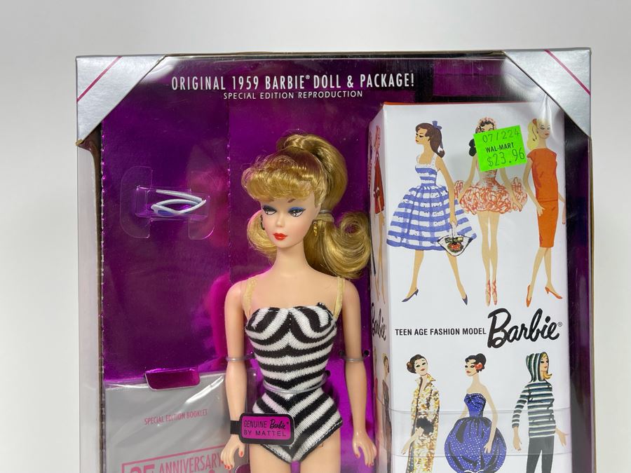 35th Anniversary Barbie 1959 Barbie Doll & Package Special Edition ...