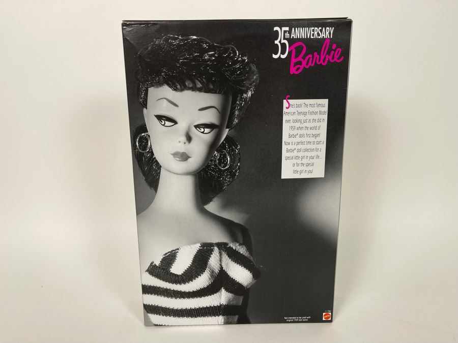 35th Anniversary Barbie 1959 Barbie Doll & Package Special Edition Reproduction New In Box Doll Mattel 1993 [Photo 5]