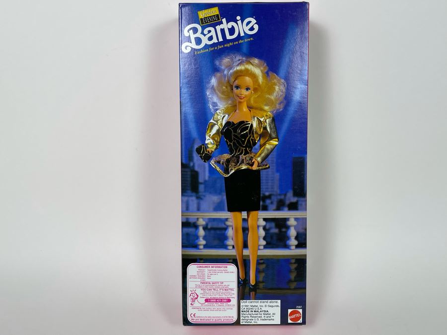 Golden Evening Barbie New In Box Doll Mattel 1991 [Photo 5]