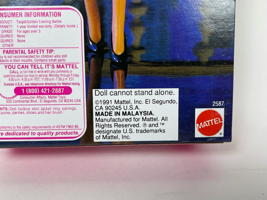 Golden Evening Barbie New In Box Doll Mattel 1991 [Photo 6]