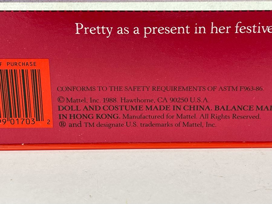 Happy Holidays Special Edition Barbie New In Box Doll Mattel 1988 [Photo 5]