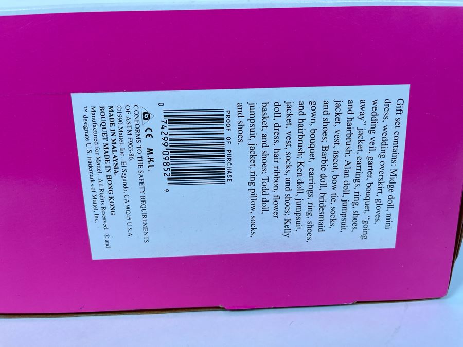 Wedding Party Midge Gift Set Barbie New In Box Doll Mattel 1990 [Photo 9]