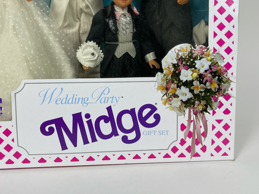 Wedding Party Midge Gift Set Barbie New In Box Doll Mattel 1990 [Photo 6]