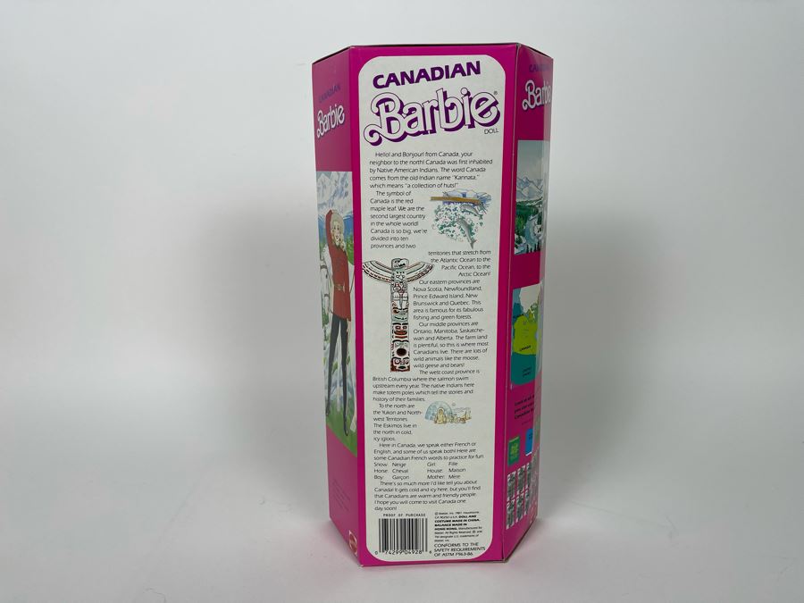 Canadian Barbie New In Box Doll Mattel 1987 [Photo 4]