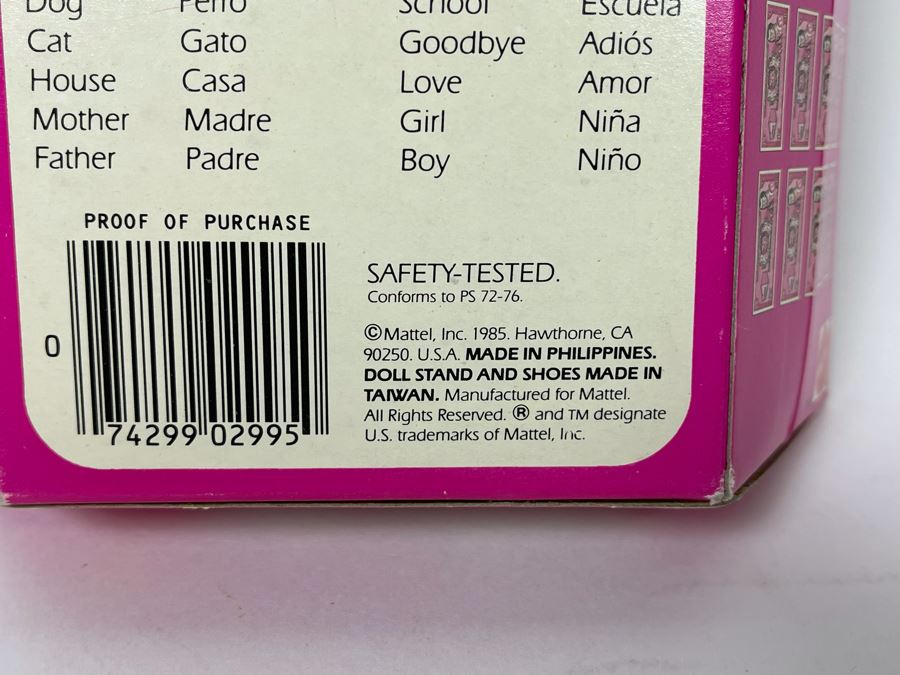 Peruvian Barbie New In Box Doll Mattel 1985 [Photo 5]