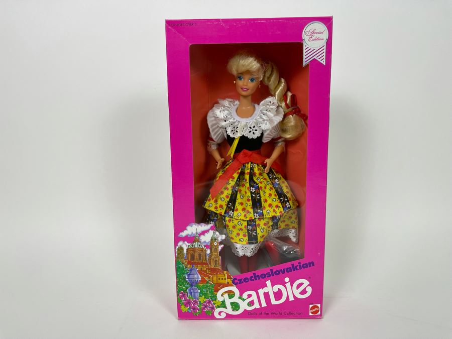 Czechoslovakian Barbie New In Box Doll Mattel 1990