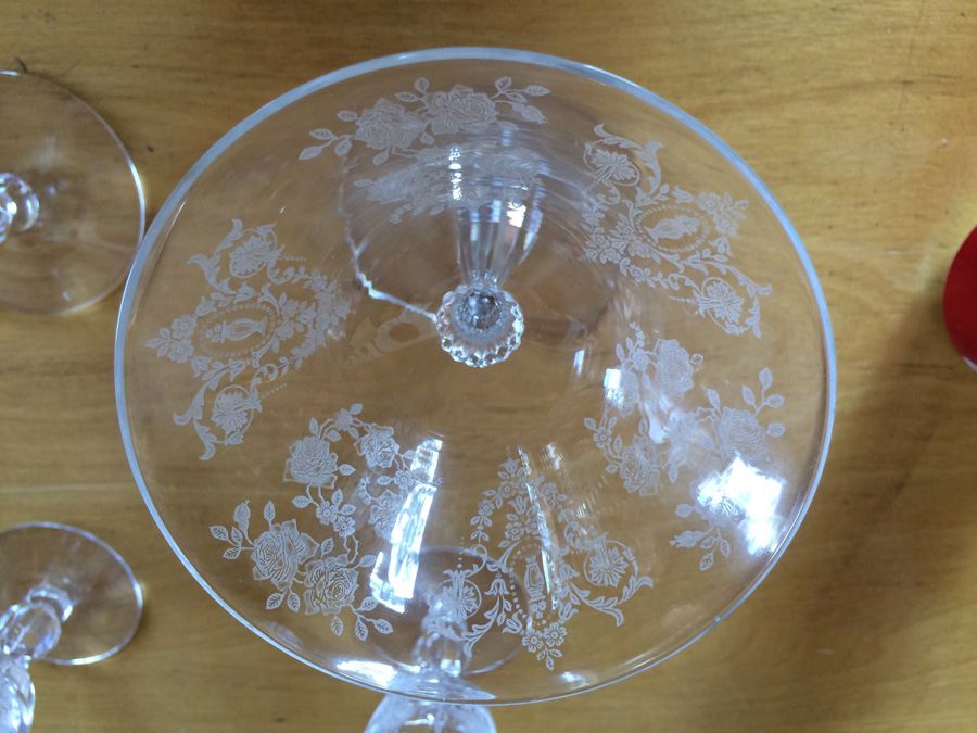 Depression Glass Stemware - 12 Glasses [Photo 2]