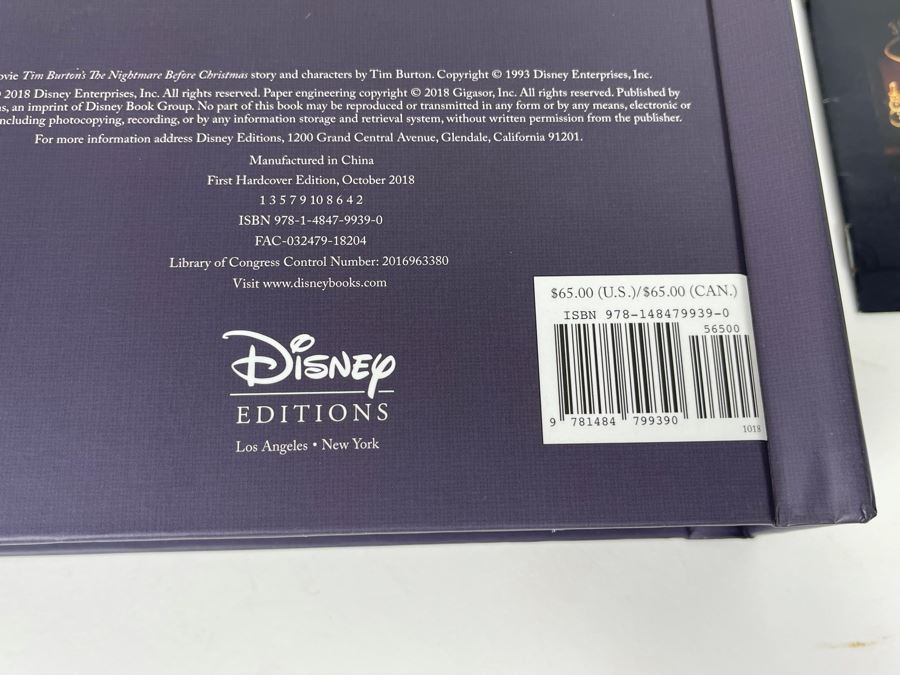 Tim Burton's The Nightmare Before Christmas Pop-Up Book Disney Editions Retailed $65 [Photo 15]