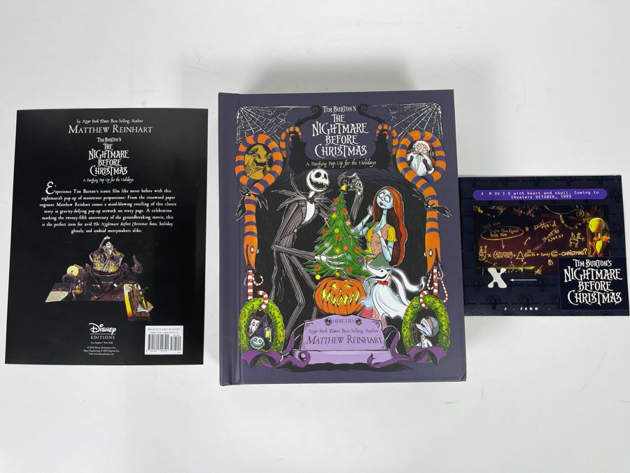 Tim Burton's The Nightmare Before Christmas Pop-Up Book Disney Editions Retailed $65 [Photo 3]