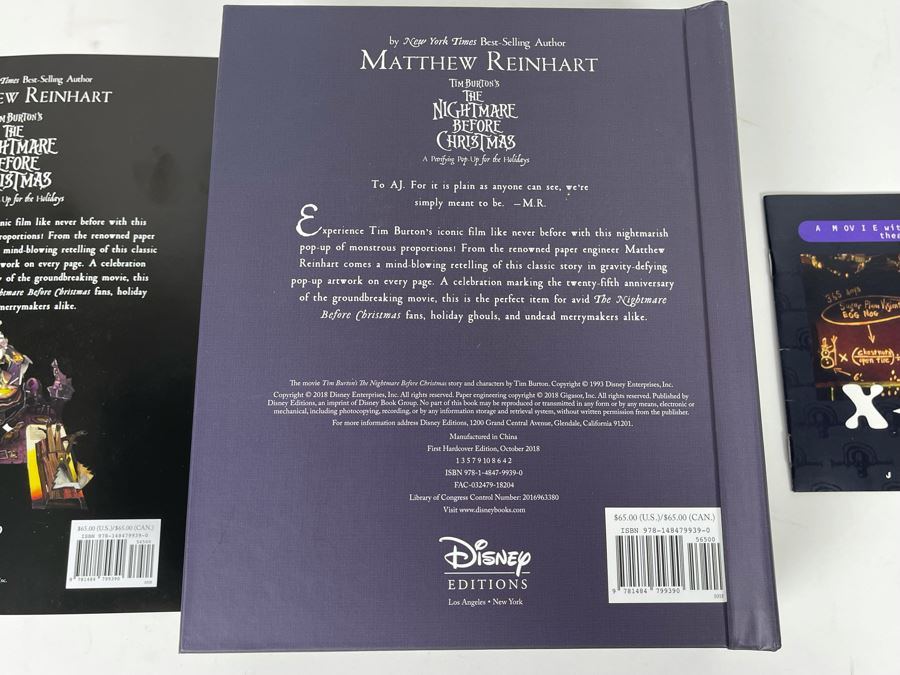 Tim Burton's The Nightmare Before Christmas Pop-Up Book Disney Editions Retailed $65 [Photo 14]