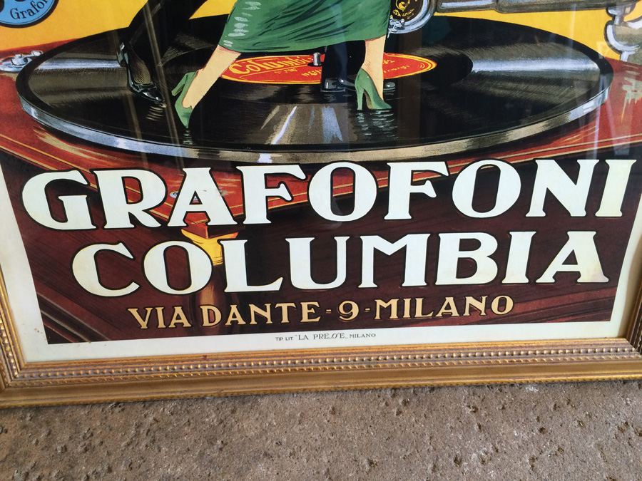 Large Framed Grafofoni Columbia Print [Photo 8]
