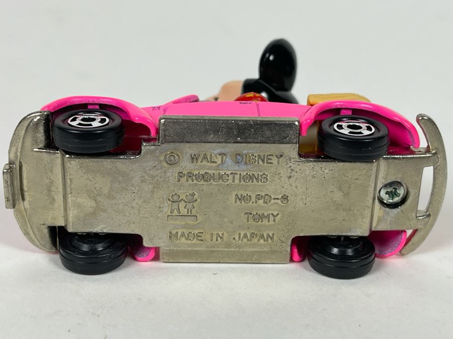 Walt Disney Productions Minnie Mouse VW Convertible Bug Car Tomy Made In Japan PD-6 [Photo 6]