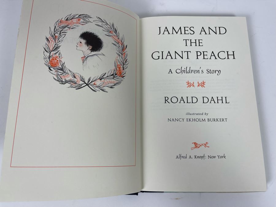 Early Copy Of James And The Giant Peach Hardcover Book With Dust Jacket By Roald Dahl [Photo 4]