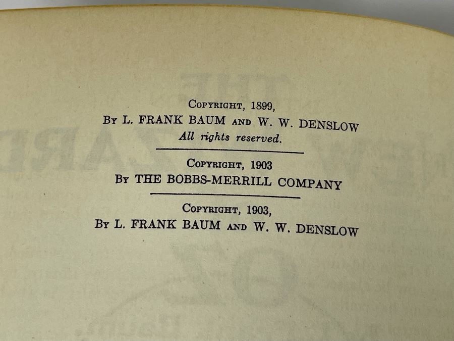 The Original Oz Book The Wizard Of Oz By L. Frank Baum 1903 [Photo 7]