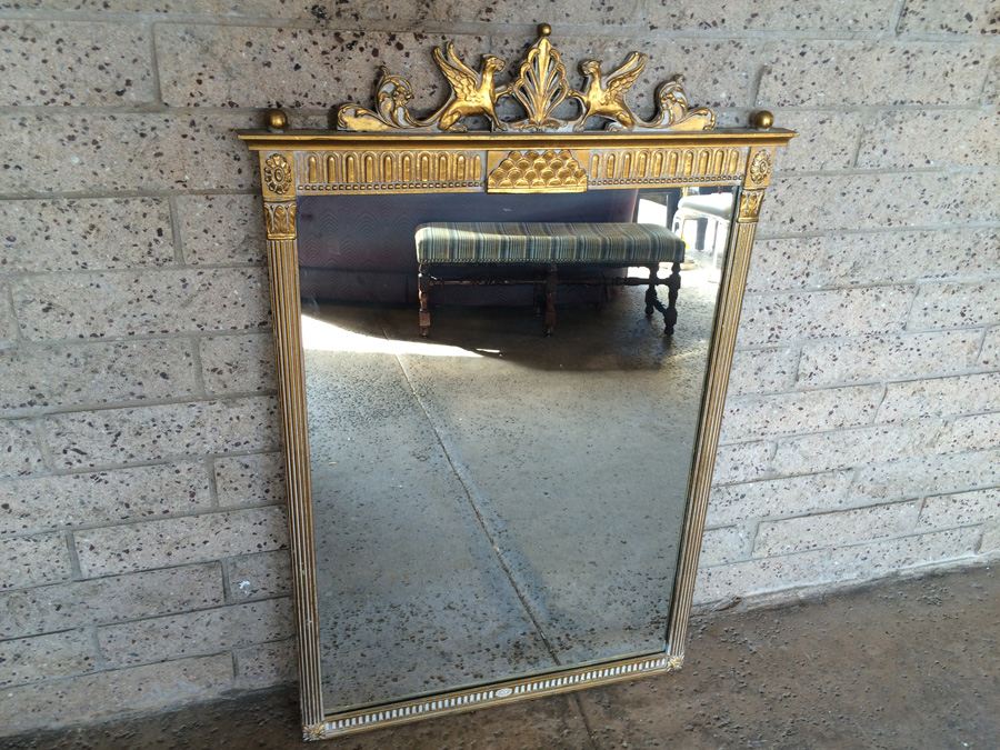 Large Ornate Gilded Designer Mirror [Photo 8]