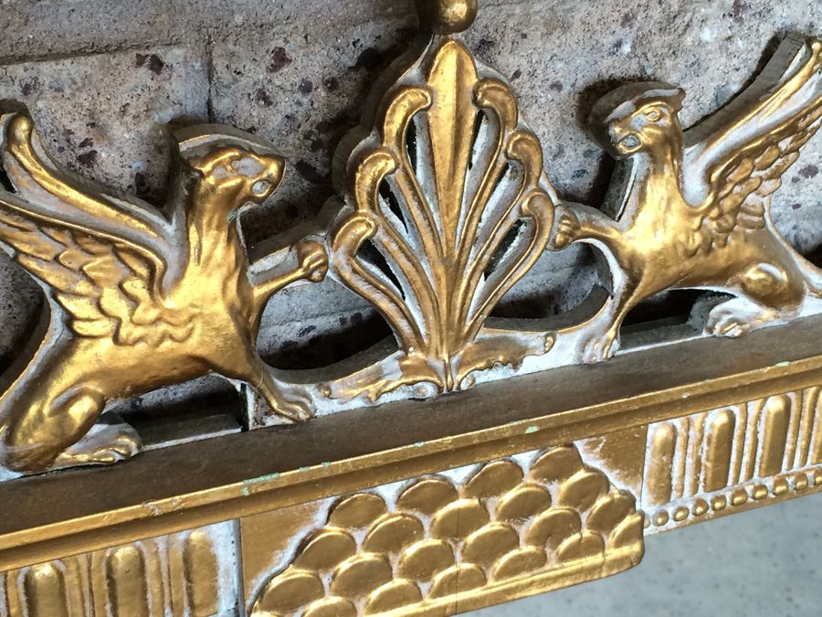 Large Ornate Gilded Designer Mirror [Photo 3]