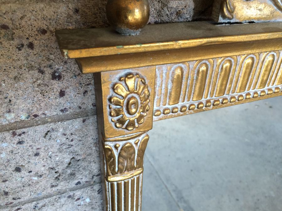 Large Ornate Gilded Designer Mirror [Photo 7]