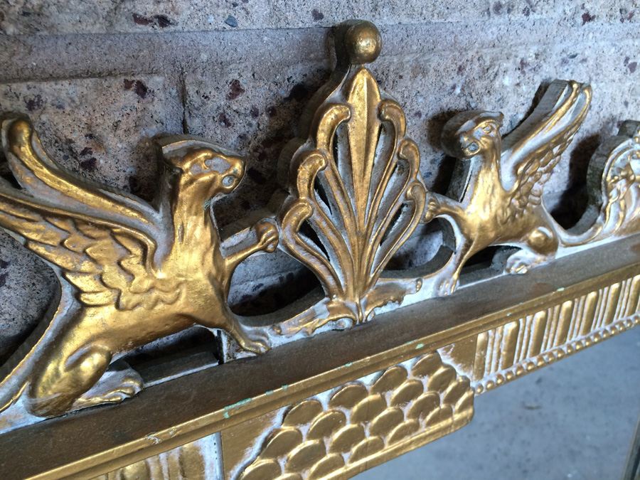 Large Ornate Gilded Designer Mirror [Photo 6]